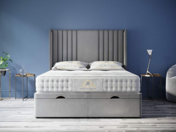 Wingback Moonlight Ottoman Bed