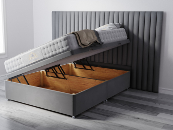 Soneros Wide Headboard Ottoman Bed